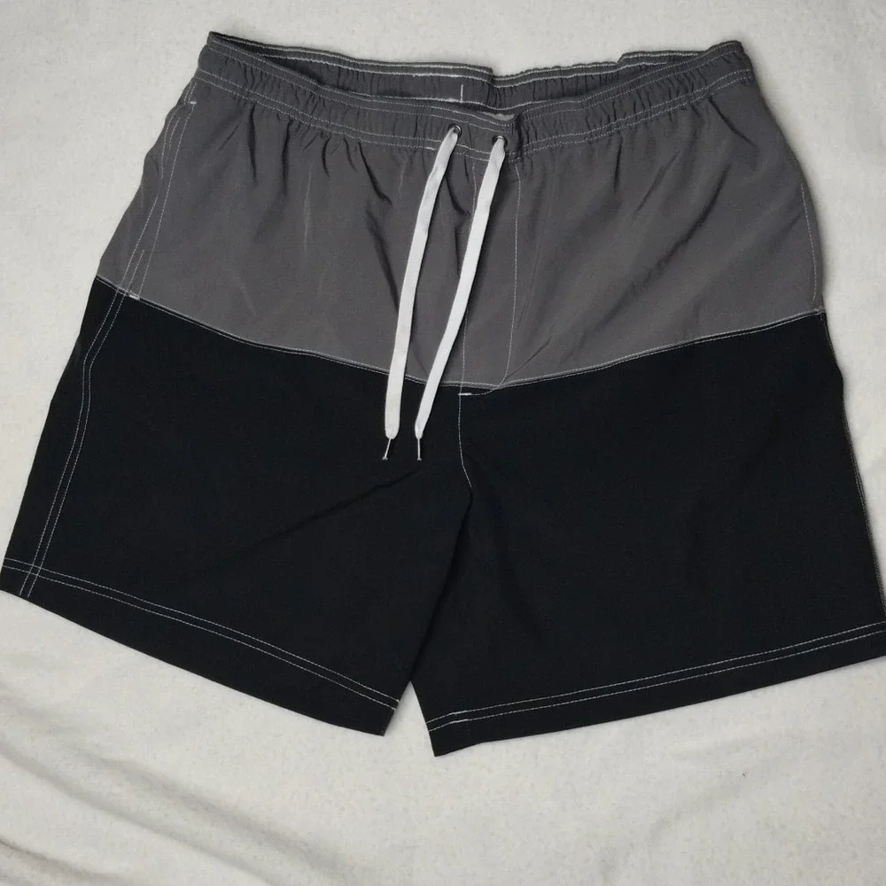 Sonoma Swim Trunks Color Block Drawstring XL‎